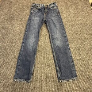 Zara Basic Z1975 Denim Straight Leg Jeans Blue Wash Size 00 6164/057/407/32